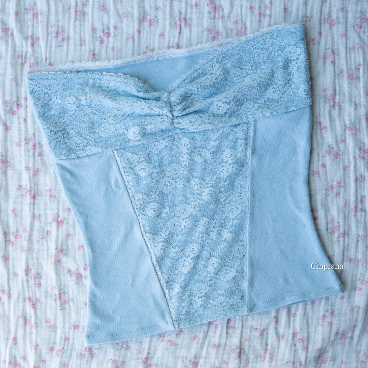 “Angelica” Strapless Lace Cami