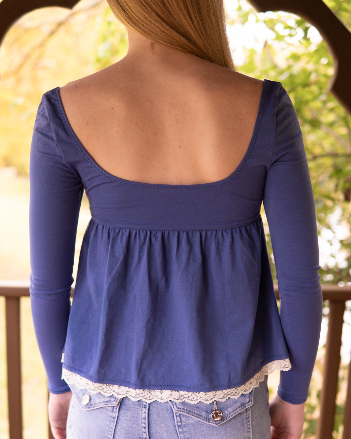 “Lola” Longsleeve Babydoll Cotton Top (PRE-ORDER)